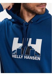 Helly Hansen Bluza Nord Graphic 62975 Niebieski Regular Fit. Kolor: niebieski. Materiał: bawełna