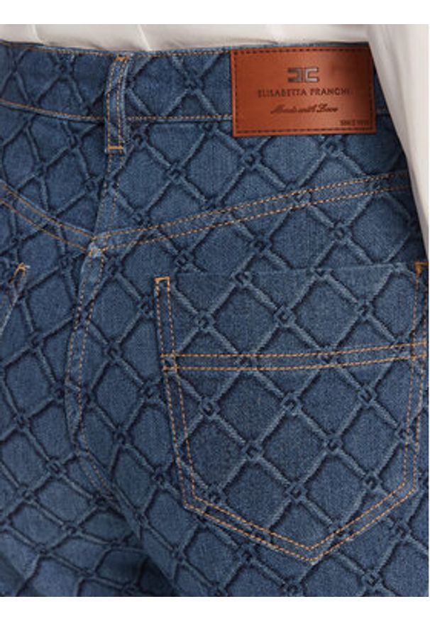 Elisabetta Franchi Jeansy PJ-95N-51E2-V400 Granatowy Regular Fit. Kolor: niebieski