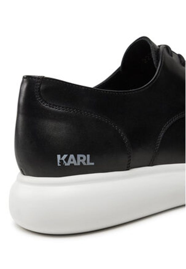 Karl Lagerfeld - KARL LAGERFELD Półbuty Granby KL22330 Czarny. Kolor: czarny. Materiał: skóra