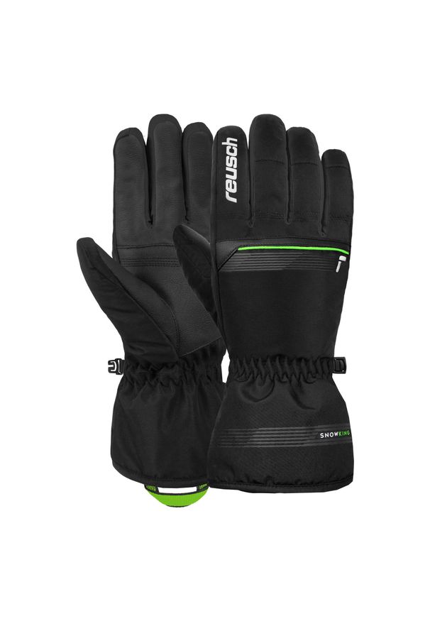 Reusch - Rękawice REUSCH Snow King. Kolor: czarny, zielony, wielokolorowy. Sport: turystyka piesza