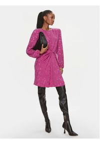 Hugo - HUGO Sukienka codzienna Kaminna 50504499 Różowy Regular Fit. Okazja: na co dzień. Kolor: różowy. Materiał: wiskoza. Typ sukienki: proste. Styl: casual #2