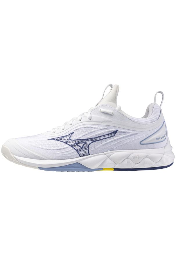 Buty halowe Mizuno Wave Luminous. Kolor: niebieski, biały, wielokolorowy. Model: Mizuno Wave. Sport: bieganie
