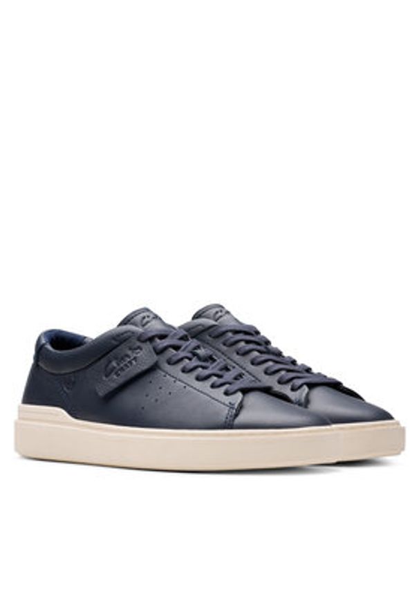 Clarks Sneakersy Craft Swift 26176133 Granatowy. Kolor: niebieski. Materiał: skóra