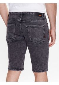 BOSS - Boss Szorty jeansowe Delaware 50488630 Szary Slim Fit. Kolor: szary. Materiał: jeans, bawełna #4
