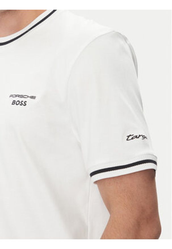 BOSS T-Shirt C-Taut 197 50543341 Biały Regular Fit. Kolor: biały. Materiał: bawełna