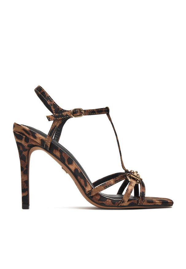 Nine West Sandały EO-SZ96690 Brązowy. Kolor: brązowy. Materiał: materiał