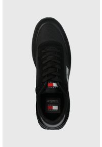 Tommy Jeans sneakersy TJM TECHNICAL RUNNER kolor czarny EM0EM01265. Zapięcie: sznurówki. Kolor: czarny. Materiał: guma #2
