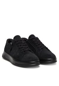 ecco - ECCO Sneakersy 22381350472 Czarny. Kolor: czarny. Materiał: zamsz, skóra