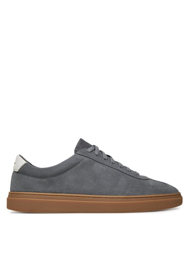 BOSS Sneakersy Kieran 50548715 Szary. Kolor: szary. Materiał: skóra
