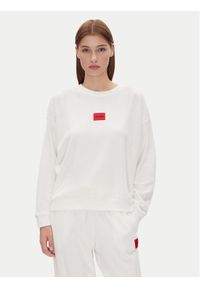 Hugo - HUGO Bluza Neve_Sweatshirt 50531686 Écru Relaxed Fit. Materiał: bawełna