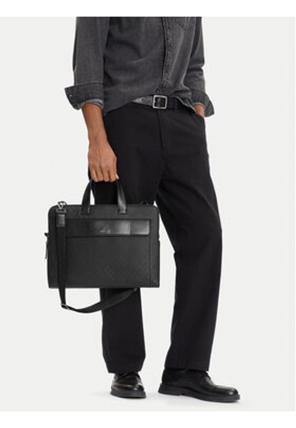 Calvin Klein Torba na laptopa Ck Sleek 2G Laptop Bag Mono K50K512938 Czarny. Kolor: czarny. Materiał: materiał