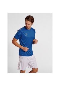Koszulka sportowa męska Hummel Core XK Poly T-Shirt S/S. Kolor: niebieski