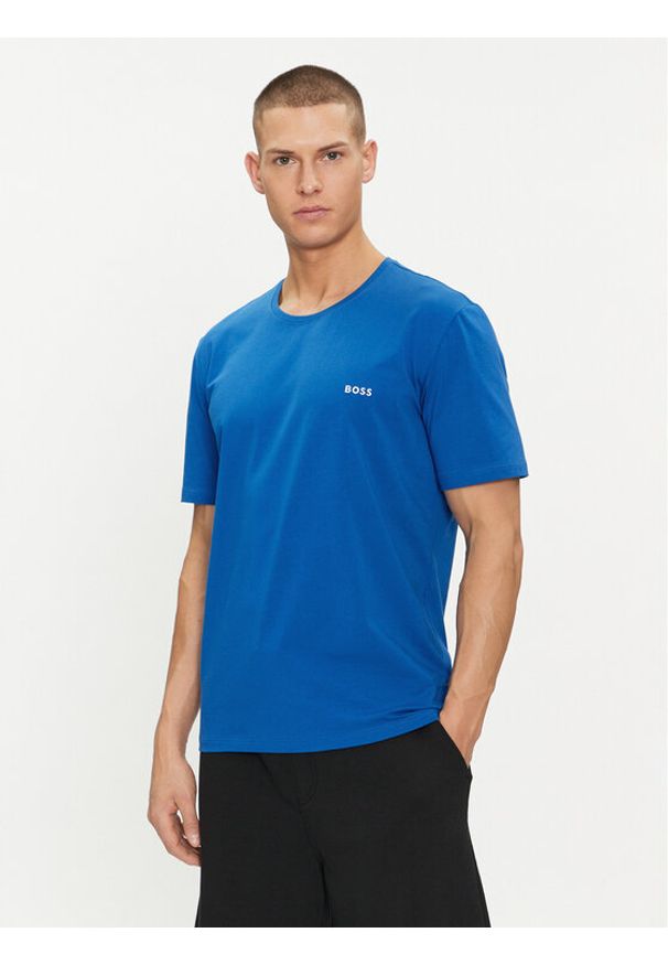 BOSS - Boss T-Shirt Mix&Match 50515312 Niebieski Regular Fit. Kolor: niebieski. Materiał: bawełna