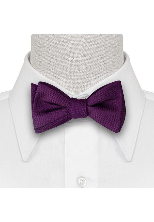 Mucha do Samodzielnego Zawiązania, Fioletowa, Elegancka -EM Men's Accessories- Męska. Kolor: fioletowy. Styl: elegancki