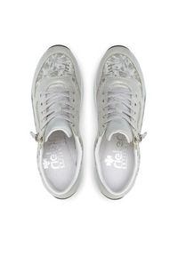 Rieker Sneakersy N1112-80 Szary. Kolor: szary. Materiał: skóra #5