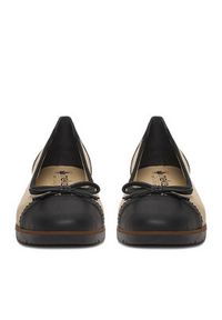 Rieker Baleriny 45358-60 Beżowy. Kolor: beżowy. Materiał: materiał #6