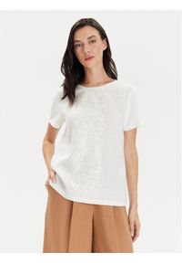 Weekend Max Mara T-Shirt Magno 2415941072 Biały Regular Fit. Kolor: biały. Materiał: bawełna #1