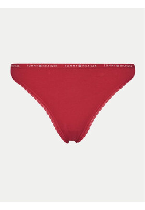 TOMMY HILFIGER - Tommy Hilfiger Komplet stringów UW0UW05954 Kolorowy. Materiał: bawełna. Wzór: kolorowy