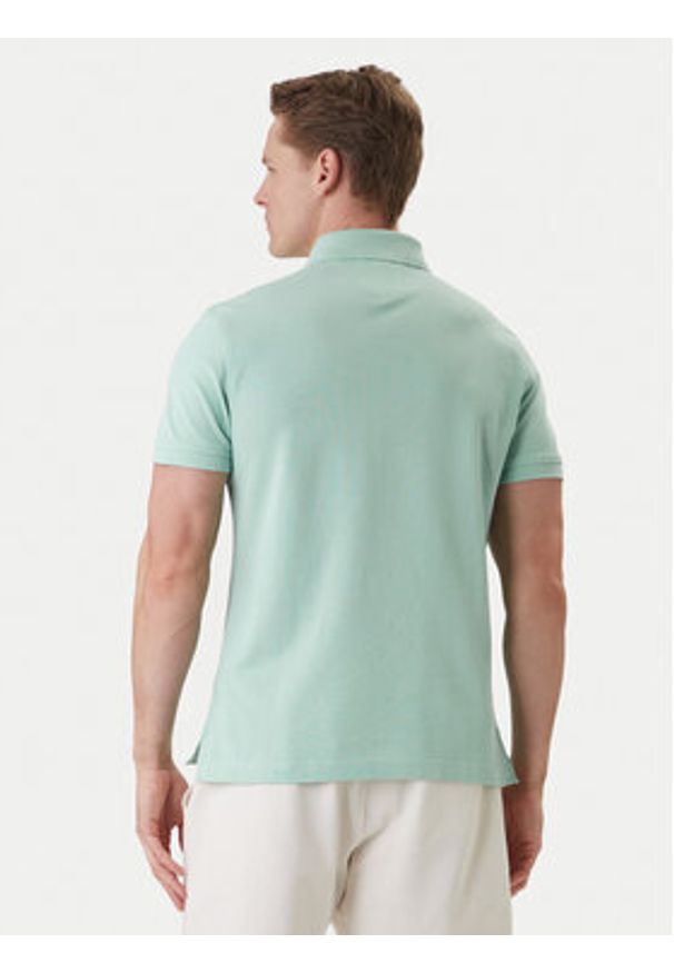 TOMMY HILFIGER - Tommy Hilfiger Polo 1985 MW0MW17771 Zielony Slim Fit. Typ kołnierza: polo. Kolor: zielony. Materiał: bawełna