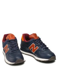 New Balance Sneakersy ML574OMC Granatowy. Kolor: niebieski. Materiał: skóra. Model: New Balance 574 #3