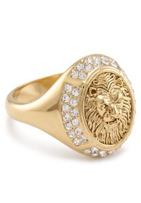 Guess Pierścionek JUBR06 192JW Złoty. Materiał: metalowe. Kolor: złoty #1