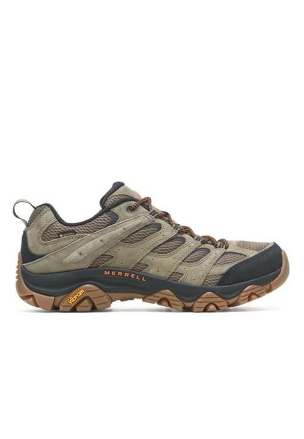 Buty trekkingowe męskie Merrell Moab 3 Gtx. Zapięcie: sznurówki. Kolor: wielokolorowy. Materiał: materiał, tkanina, skóra. Szerokość cholewki: normalna. Sport: turystyka piesza