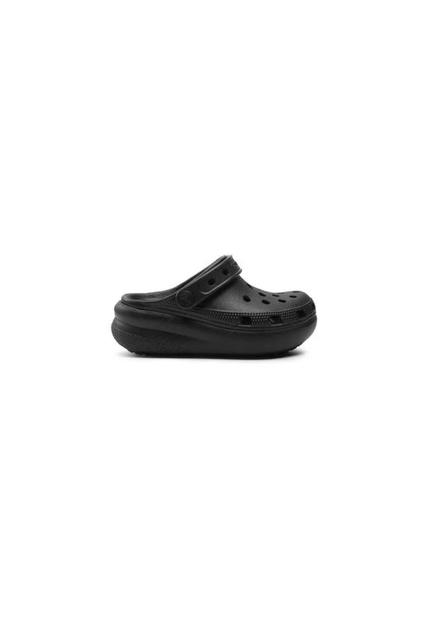 Mules Femme Mules Crocs CLASSIC CRUSH CLOG Noir Noir. Kolor: czarny. Materiał: guma, materiał, syntetyk. Styl: sportowy