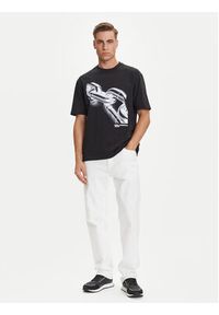 Karl Lagerfeld Jeans T-Shirt A3M17032 Czarny Relaxed Fit. Kolor: czarny. Materiał: bawełna #4