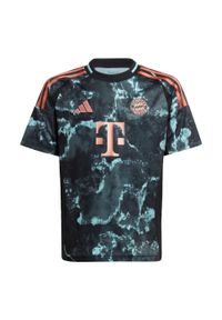 Adidas - Koszulka FC Bayern 24/25 Away Kids. Kolor: czarny. Materiał: materiał