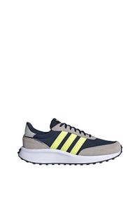 Adidas - Run 70s Lifestyle Running Shoes. Kolor: szary, żółty, niebieski, zielony, wielokolorowy. Materiał: materiał. Sport: bieganie #1