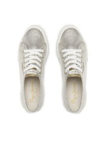 Pepe Jeans Tenisówki Brady Party W PLS31439 Złoty. Kolor: złoty. Materiał: materiał #5