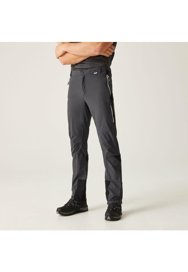 Regatta - Spodnie trekkingowe męskie Mountain III. Kolor: szary. Długość: długie. Sezon: lato. Sport: turystyka piesza