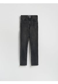 Reserved - Jeansy slim fit high waist - czarny. Stan: podwyższony. Kolor: czarny #1