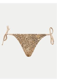 Guess Dół od bikini E3GO02 KBMV0 Złoty. Kolor: złoty. Materiał: syntetyk