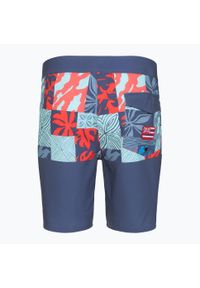 Szorty kąpielowe męskie Quiksilver Surfsilk Hawaii Blocked 19". Kolor: niebieski