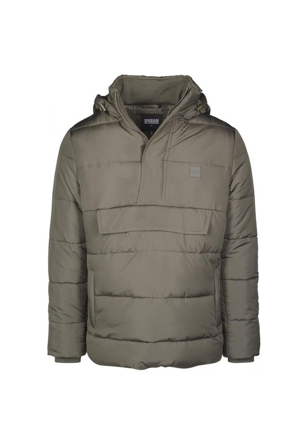 Urban Classics - Urban classic pull over parka. Okazja: na co dzień. Kolor: zielony. Sezon: zima. Styl: casual