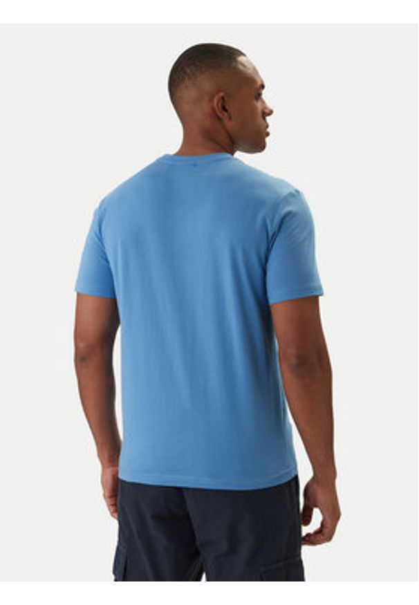 Napapijri T-Shirt Salis NP0A4H8D Niebieski Regular Fit. Kolor: niebieski. Materiał: bawełna
