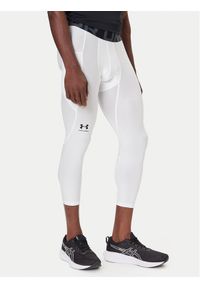 Under Armour Legginsy HeatGear® 1361588 Biały Slim Fit. Kolor: biały. Materiał: syntetyk