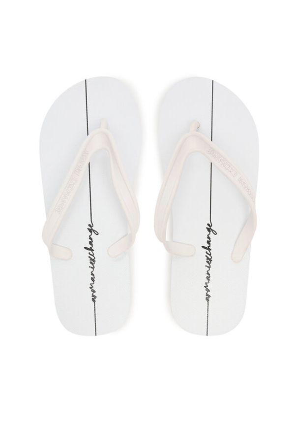 Armani Exchange Japonki XDQ010 XV700 K681 Biały. Kolor: biały. Materiał: syntetyk