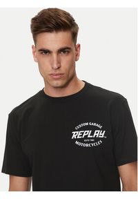 Replay T-Shirt M6874 .000.2660 Czarny Regular Fit. Kolor: czarny. Materiał: bawełna #4