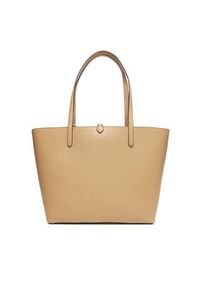 Lauren Ralph Lauren - LAUREN RALPH LAUREN Torebka 431795329071 Beżowy. Kolor: beżowy. Materiał: skórzane