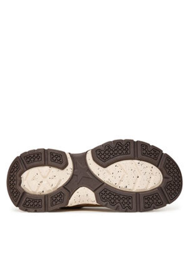 Steve Madden Sneakersy Animates-L SM11004762 Brązowy. Kolor: brązowy. Materiał: skóra, zamsz