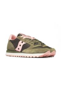 Buty do chodzenia damskie Saucony Jazz Original. Kolor: zielony. Materiał: skóra. Szerokość cholewki: normalna. Sport: turystyka piesza