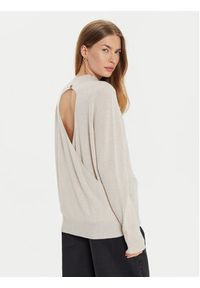 TwinSet - TWINSET Sweter 242TT3480 Écru Loose Fit. Materiał: wełna #3