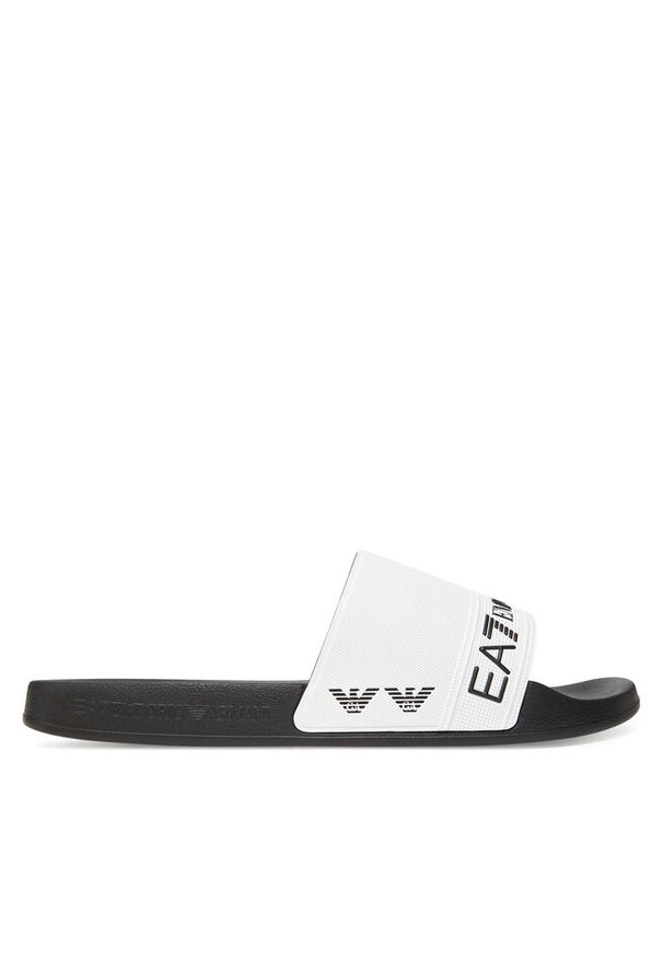 Klapki EA7 Emporio Armani. Kolor: biały