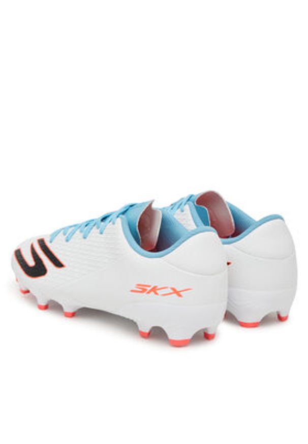 skechers - Skechers Buty do piłki nożnej Club Mg 252132 WTQP Biały. Kolor: biały. Materiał: skóra