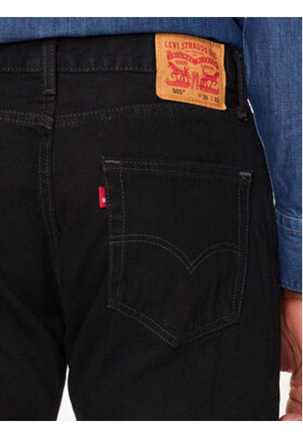 Levi's® Jeansy 505™ 00505-0260 Czarny Regular Fit. Kolor: czarny