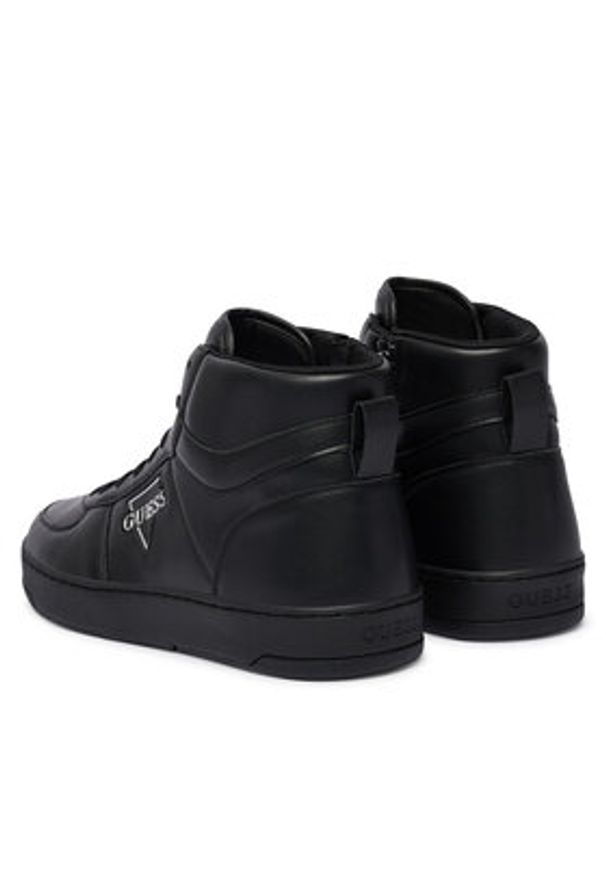 Guess Sneakersy 179318 Czarny. Kolor: czarny. Materiał: skóra