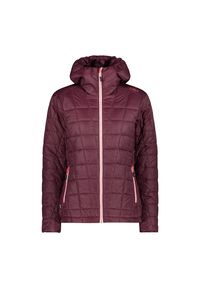 Damska kurtka z kapturem CMP Unlimitech. Typ kołnierza: kaptur. Kolor: czerwony, brązowy, wielokolorowy. Materiał: puch. Sport: turystyka piesza #1