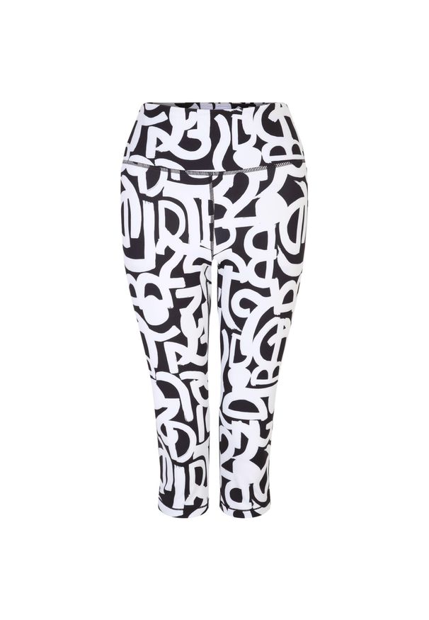 DARE 2B - Legginsy Damskie Influential Graffiti 3/4. Kolor: biały, wielokolorowy, czarny